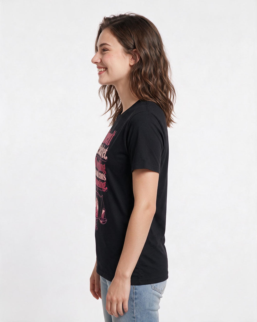 Meme Black T-Shirt for Women – Everyday Expression Graphic Tee product image 2