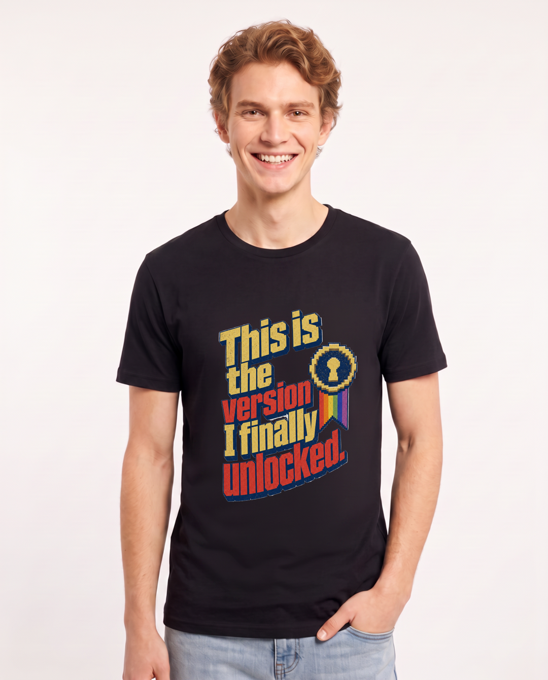 Pride Black T-Shirt for Men – Everyday Expression Graphic Tee product image 1