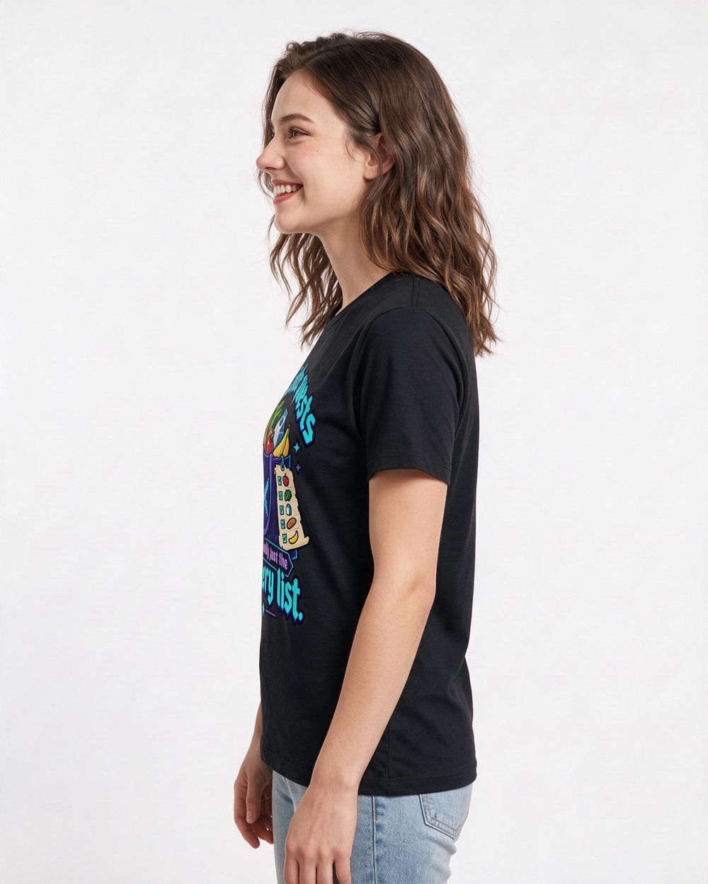 Gaming Black T-Shirt for Women – Game Night Graphic Tee product image 2