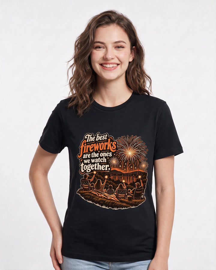 Patriotic Black T-Shirt for Women – Everyday Expression Graphic Tee product image 1
