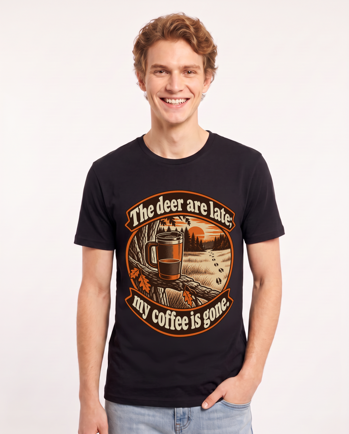 Hunting Black T-Shirt for Men – Everyday Expression Graphic Tee product image 3