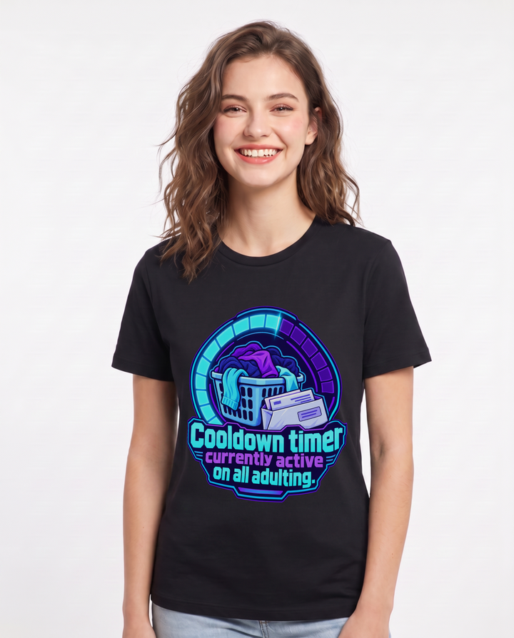 Gaming Black T-Shirt for Women – Game Night Graphic Tee product image 3