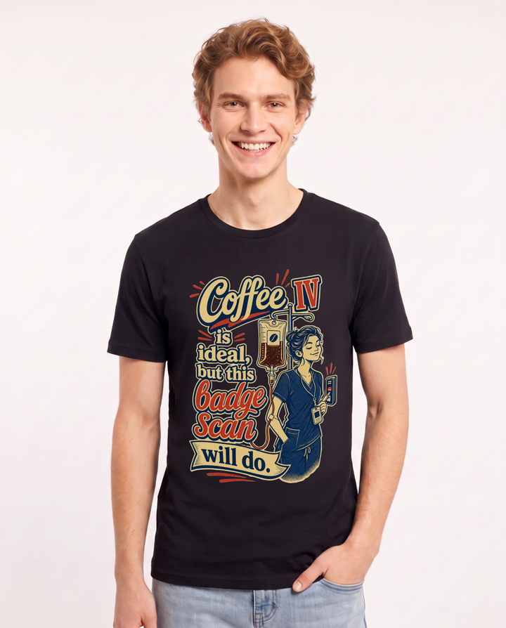Nurse Black T-Shirt for Men – Nursing Life Graphic Tee product image 3