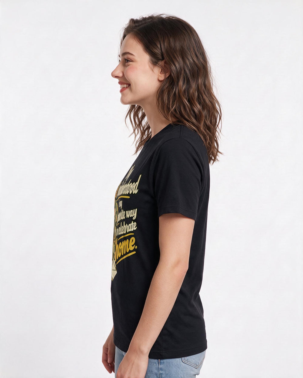 Patriotic Black T-Shirt for Women – Everyday Expression Graphic Tee product image 2