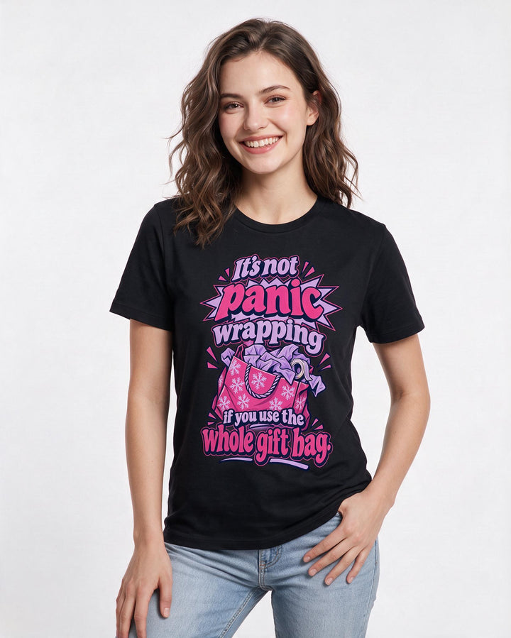 Christmas Black T-Shirt for Women – Holiday Theme Graphic Tee product image 1