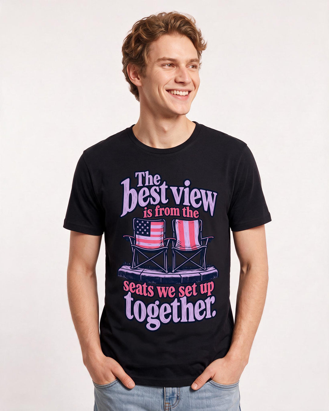 Patriotic Black T-Shirt for Men – Everyday Expression Graphic Tee product image 1