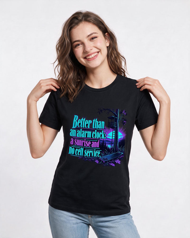 Hunting Black T-Shirt for Women – Everyday Expression Graphic Tee product image 1