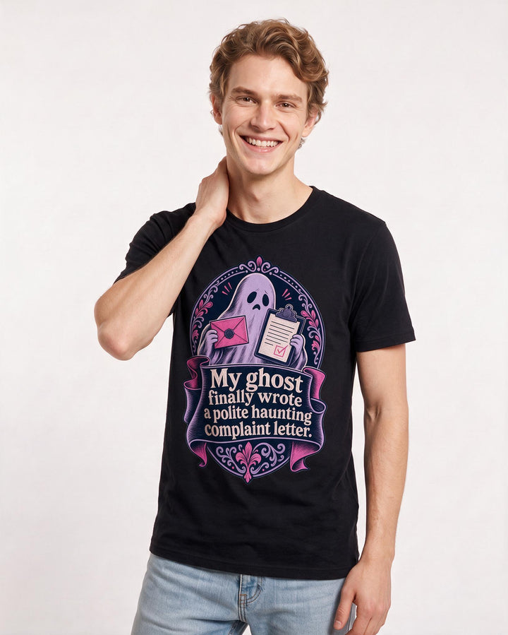 Halloween Black T-Shirt for Men – Halloween Theme Graphic Tee product image 3