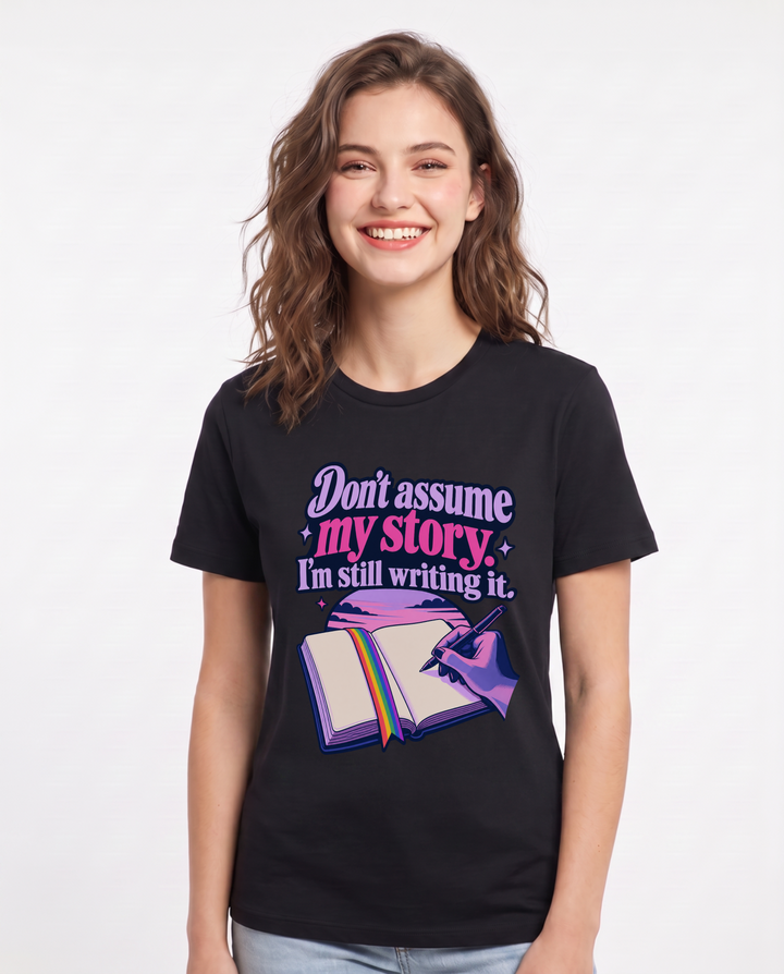 Pride Black T-Shirt for Women – Everyday Expression Graphic Tee product image 3