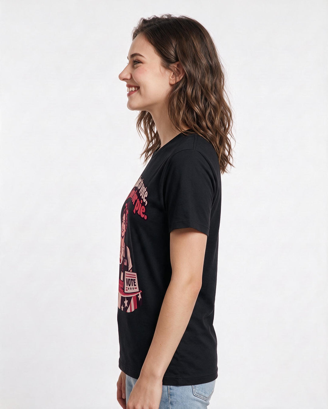 Patriotic Black T-Shirt for Women – Everyday Expression Graphic Tee product image 2