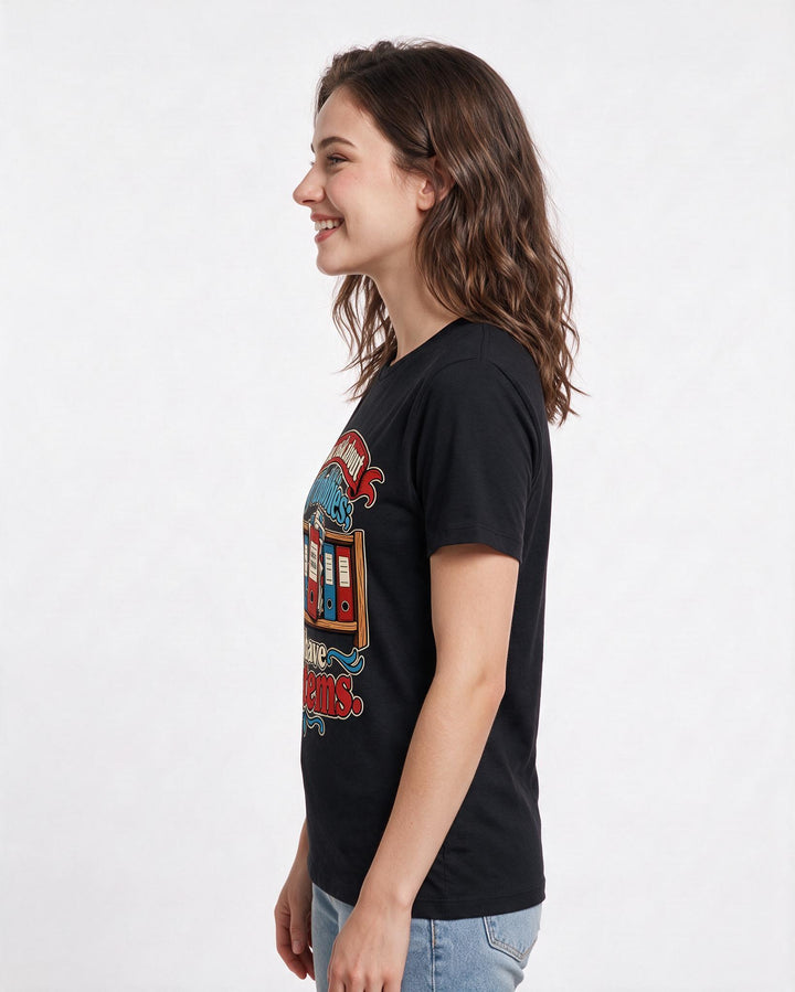 Neurodiversity Black T-Shirt for Women – Everyday Expression Graphic Tee product image 2
