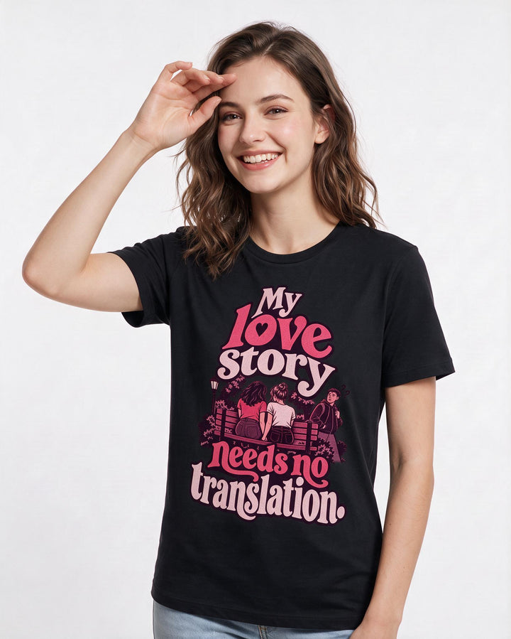 Pride Black T-Shirt for Women – Everyday Expression Graphic Tee product image 1