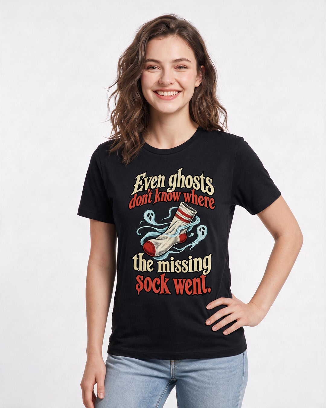 Halloween Black T-Shirt for Women – Halloween Theme Graphic Tee product image 1