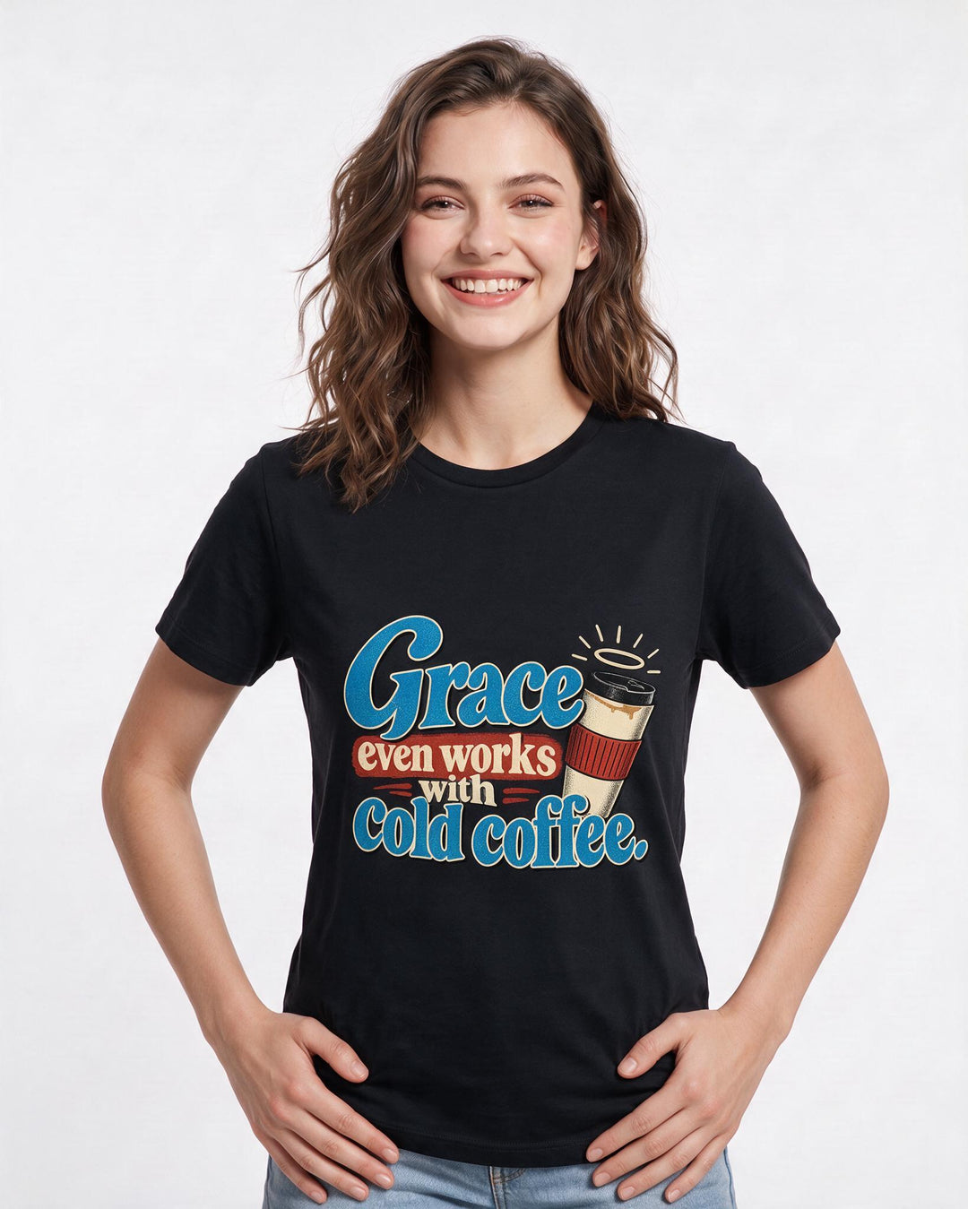 Christian Faith Black T-Shirt for Women – Everyday Expression Graphic Tee product image 1