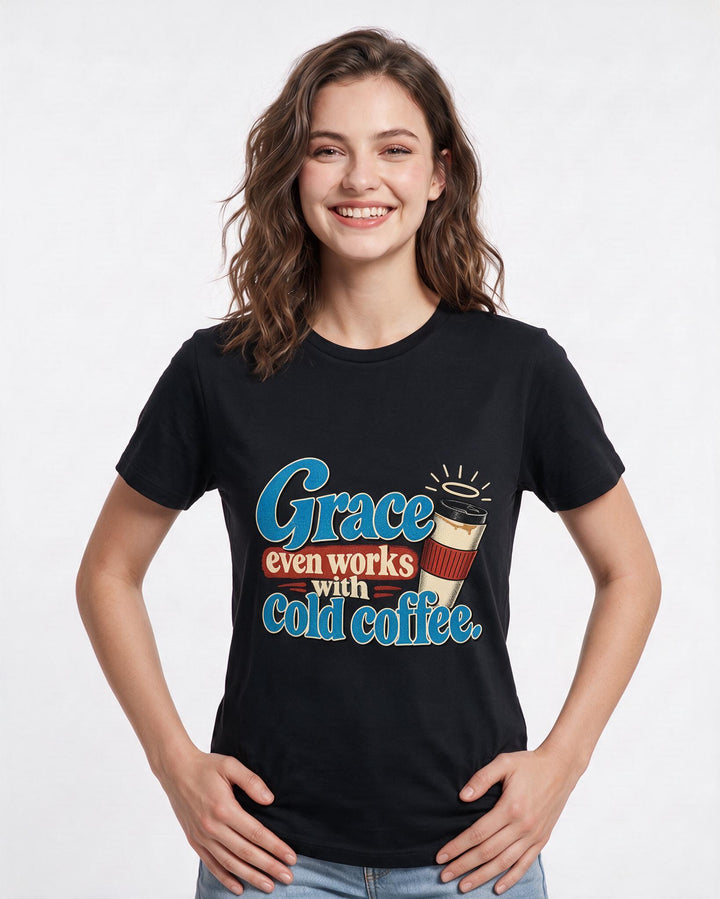 Christian Faith Black T-Shirt for Women – Everyday Expression Graphic Tee product image 1