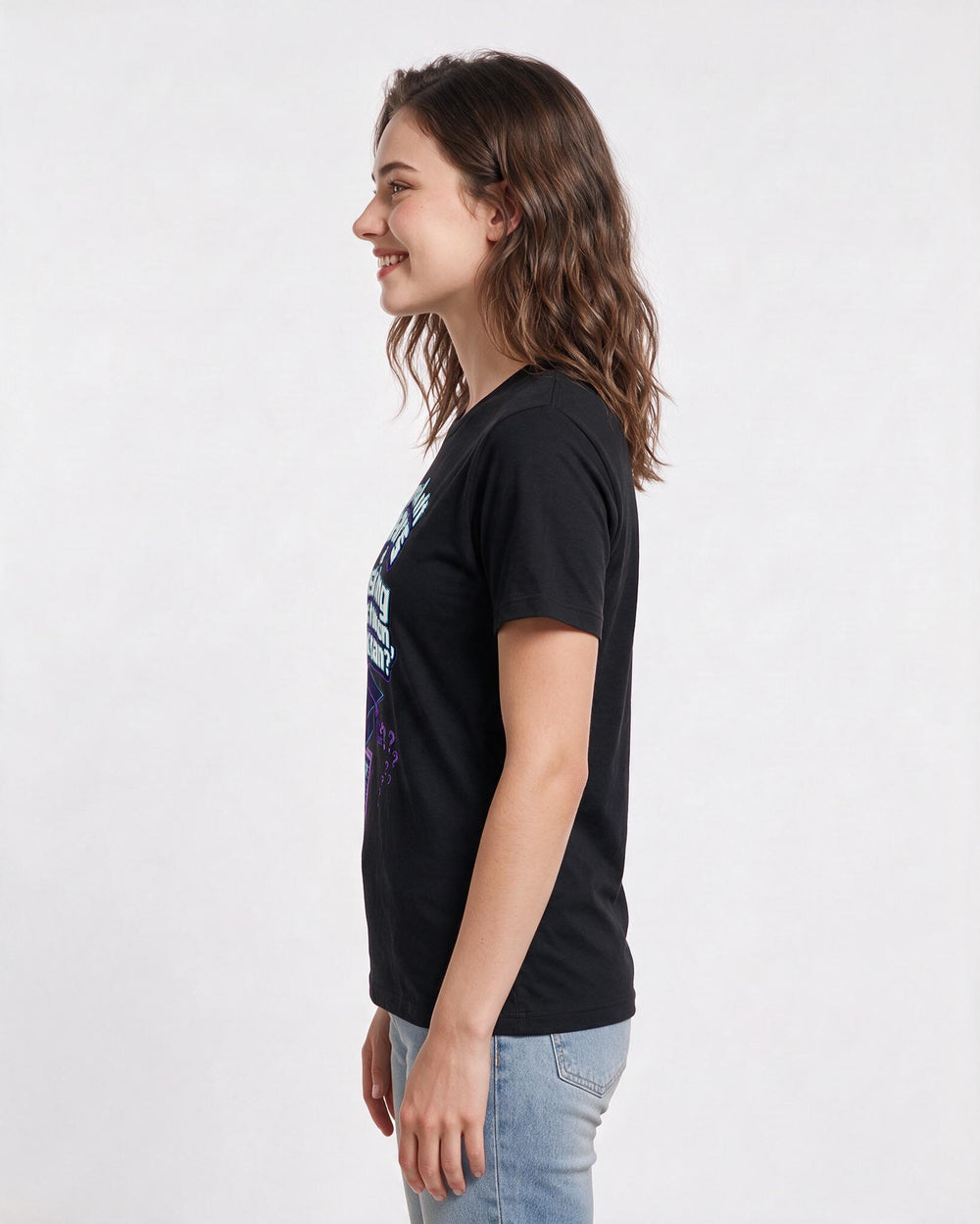 Funny Graduation Women's Black T-Shirt – Capped off years of asking 'Is this on the exam?' product image 2