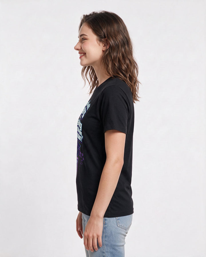 Funny Graduation Women's Black T-Shirt – Capped off years of asking 'Is this on the exam?' product image 2