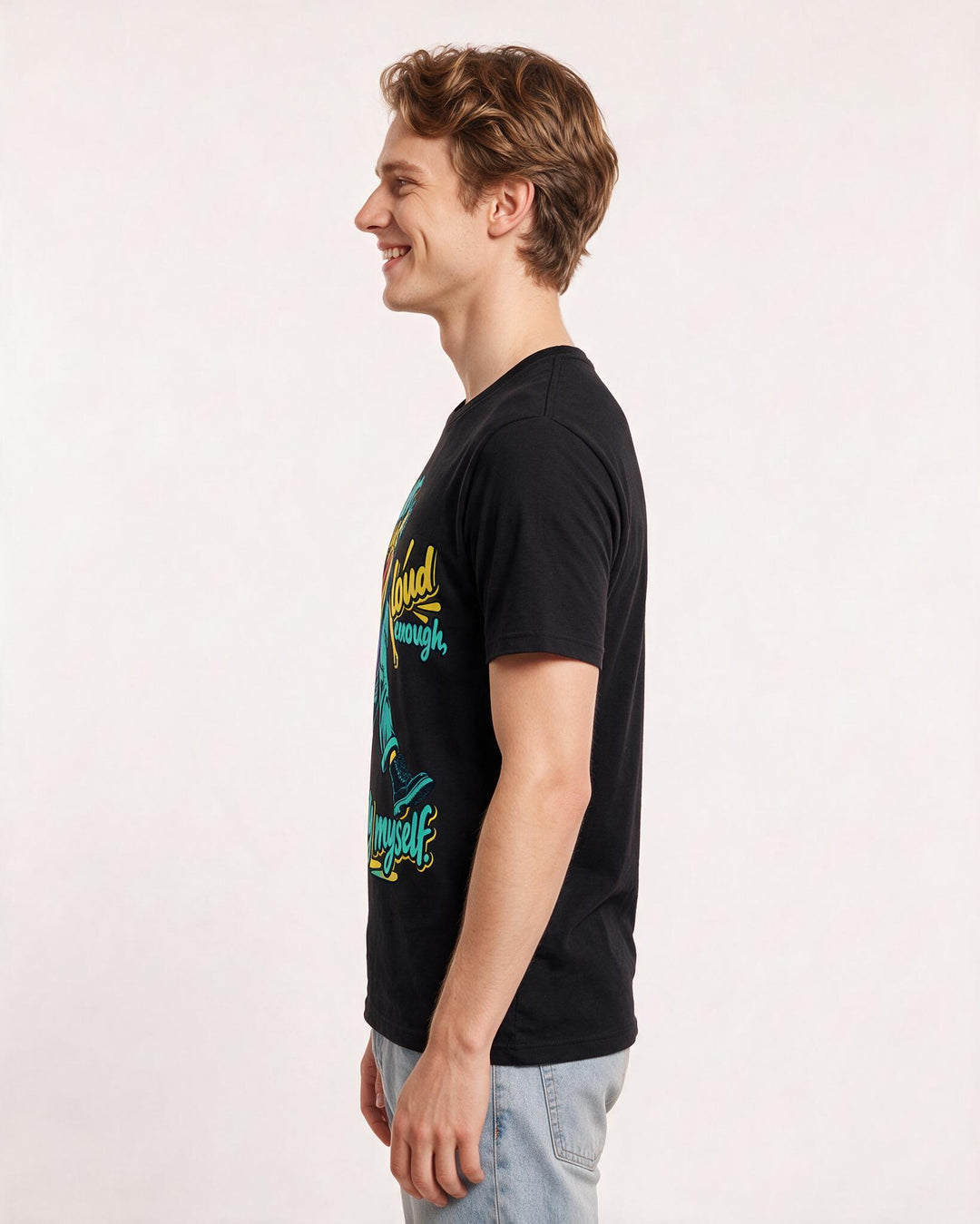 Pride Black T-Shirt for Men – Everyday Expression Graphic Tee product image 2