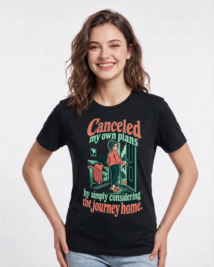 Meme Black T-Shirt for Women – Everyday Expression Graphic Tee product image 1