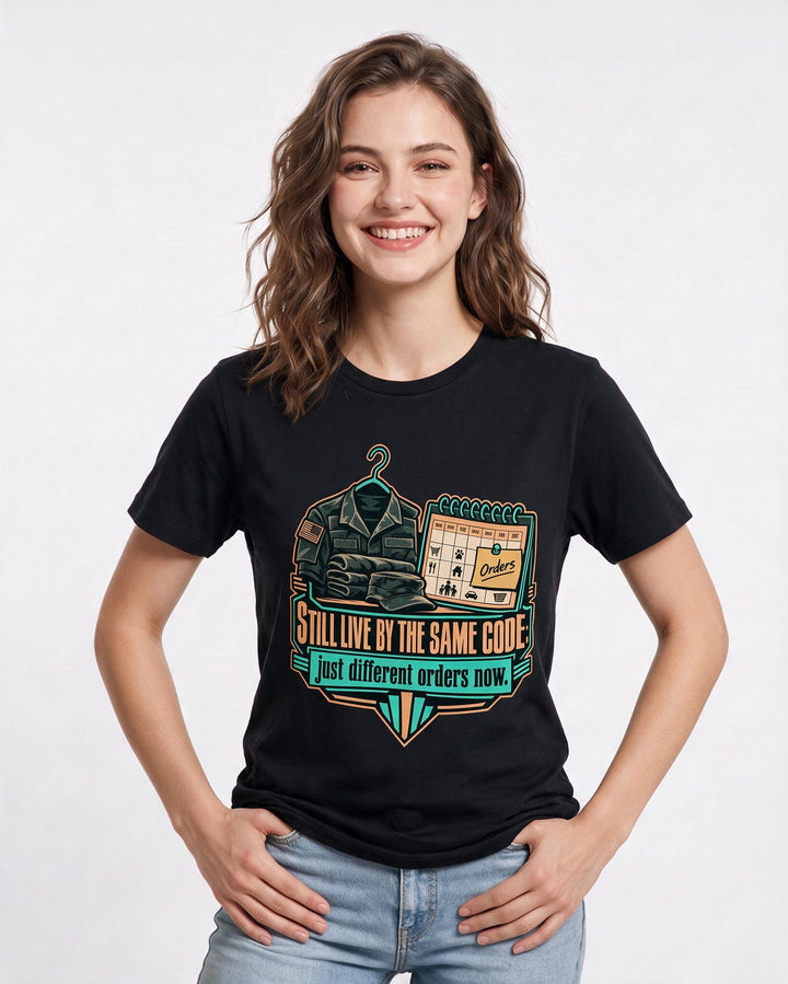 Veteran Black T-Shirt for Women – Everyday Expression Graphic Tee product image 1