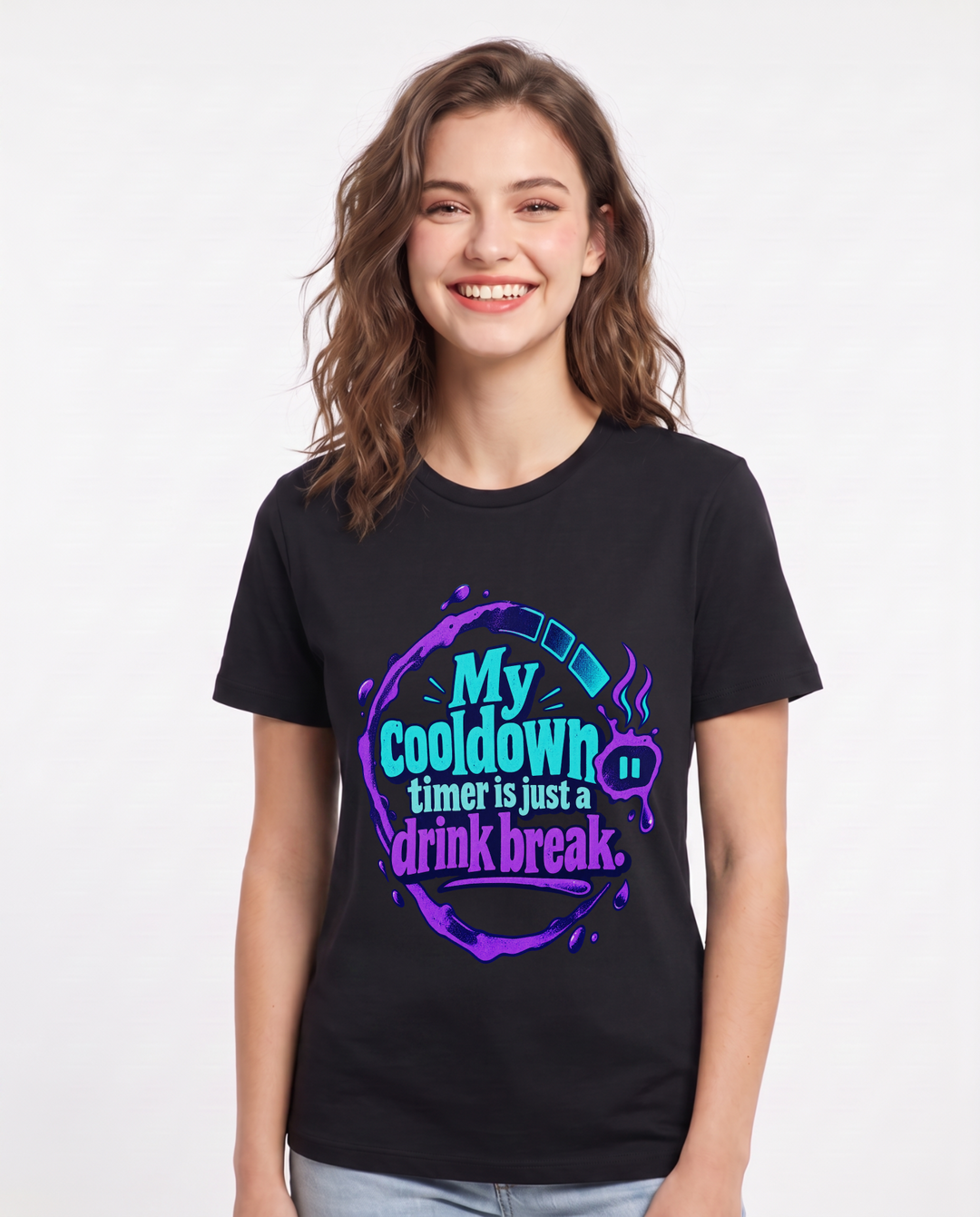 Gaming Black T-Shirt for Women – Game Night Graphic Tee product image 3