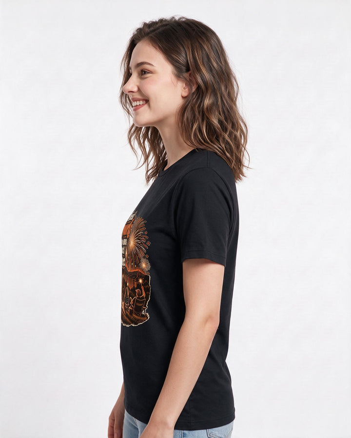 Patriotic Black T-Shirt for Women – Everyday Expression Graphic Tee product image 2
