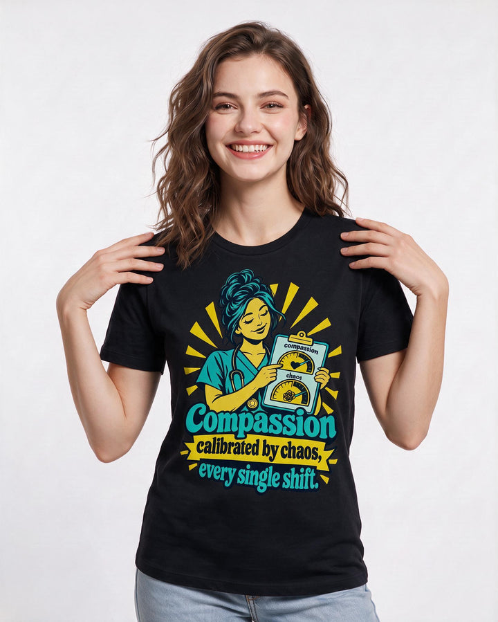 Nurse Black T-Shirt for Women – Nursing Life Graphic Tee product image 1