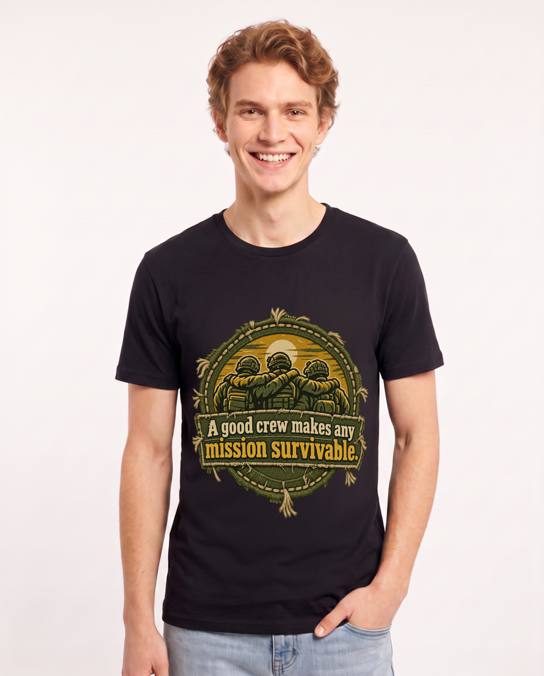 Veteran Black T-Shirt for Men – Everyday Expression Graphic Tee product image 3
