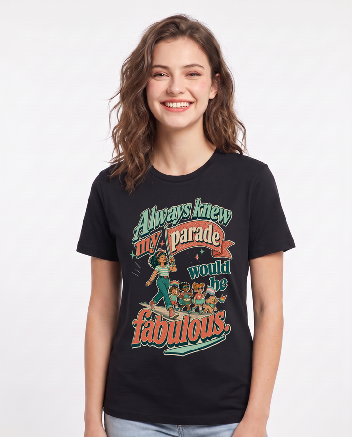 Pride Black T-Shirt for Women – Everyday Expression Graphic Tee product image 3