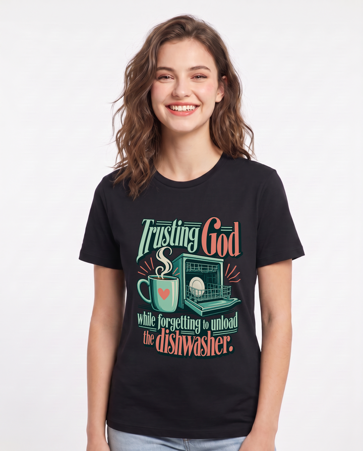 Christian Faith Black T-Shirt for Women – Everyday Expression Graphic Tee product image 3