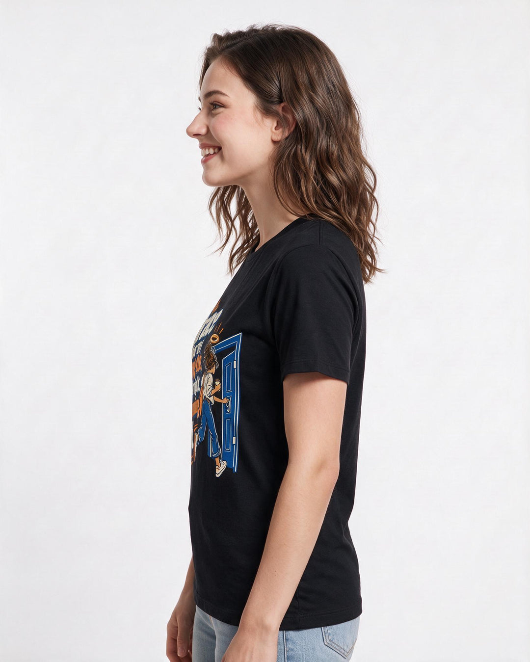 Christian Faith Black T-Shirt for Women – Everyday Expression Graphic Tee product image 2