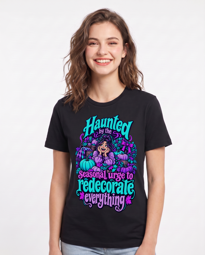 Halloween Black T-Shirt for Women – Halloween Theme Graphic Tee product image 3