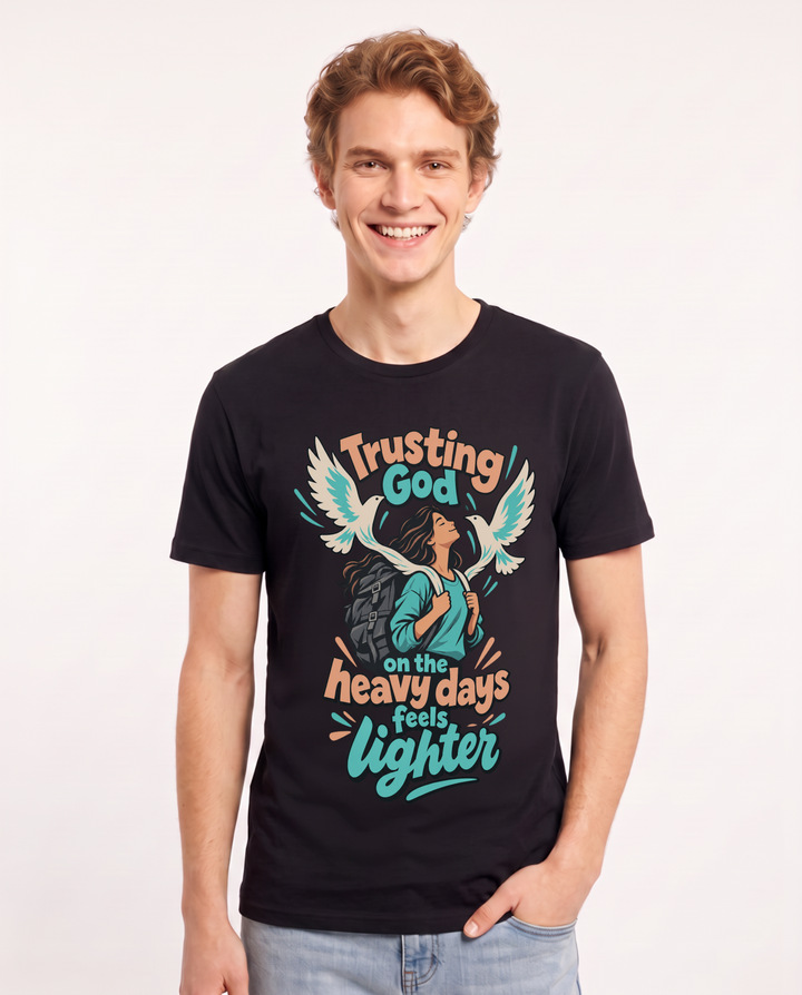 Christian Faith Black T-Shirt for Men – Everyday Expression Graphic Tee product image 3