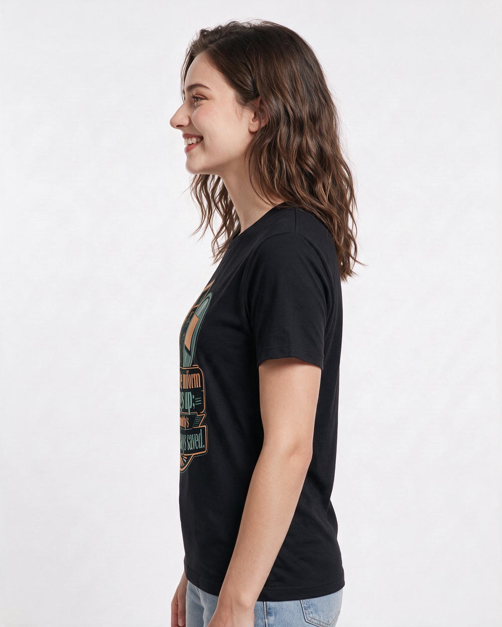 Veteran Black T-Shirt for Women – Everyday Expression Graphic Tee product image 2