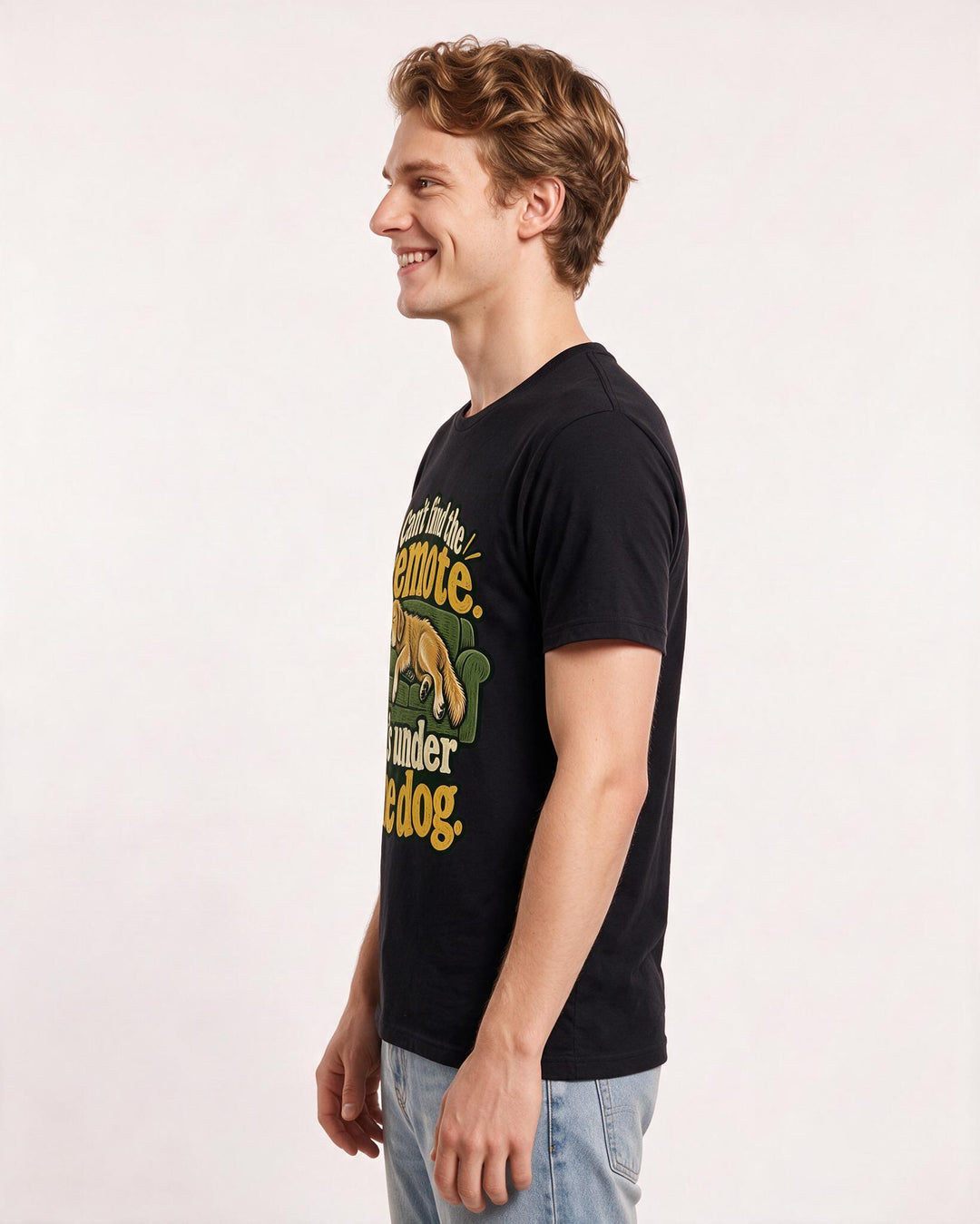Cat Lover Black T-Shirt for Men – Everyday Expression Graphic Tee product image 2