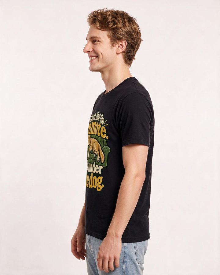 Cat Lover Black T-Shirt for Men – Everyday Expression Graphic Tee product image 2