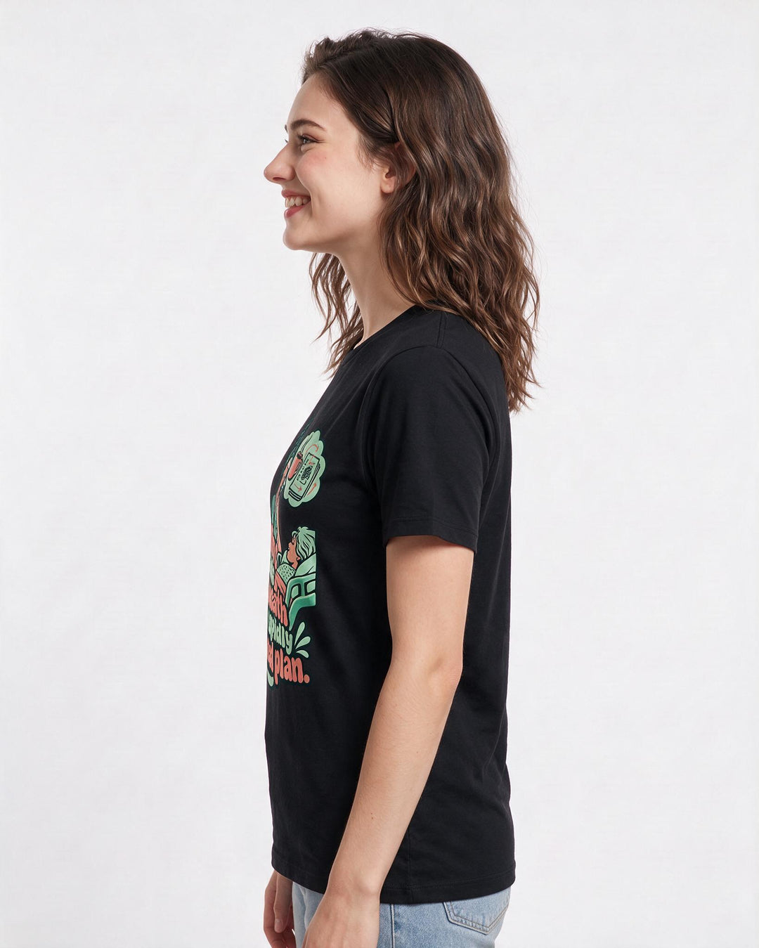 Nurse Black T-Shirt for Women – Nursing Life Graphic Tee product image 2