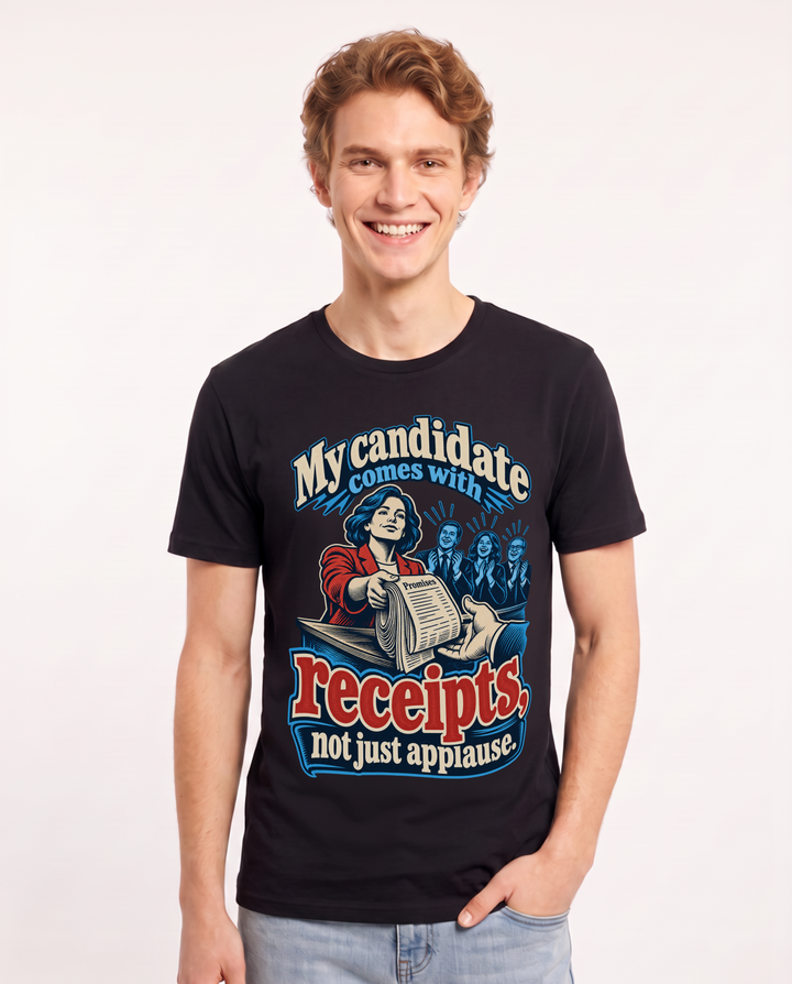 Political Statement Black T-Shirt for Men – Everyday Expression Graphic Tee product image 3