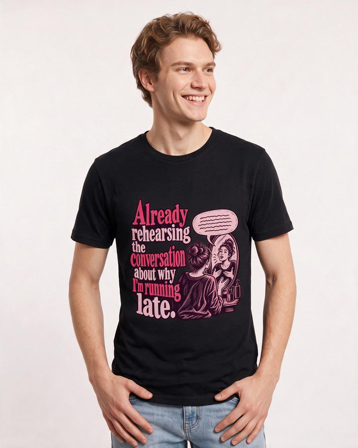 Meme Black T-Shirt for Men – Everyday Expression Graphic Tee product image 1