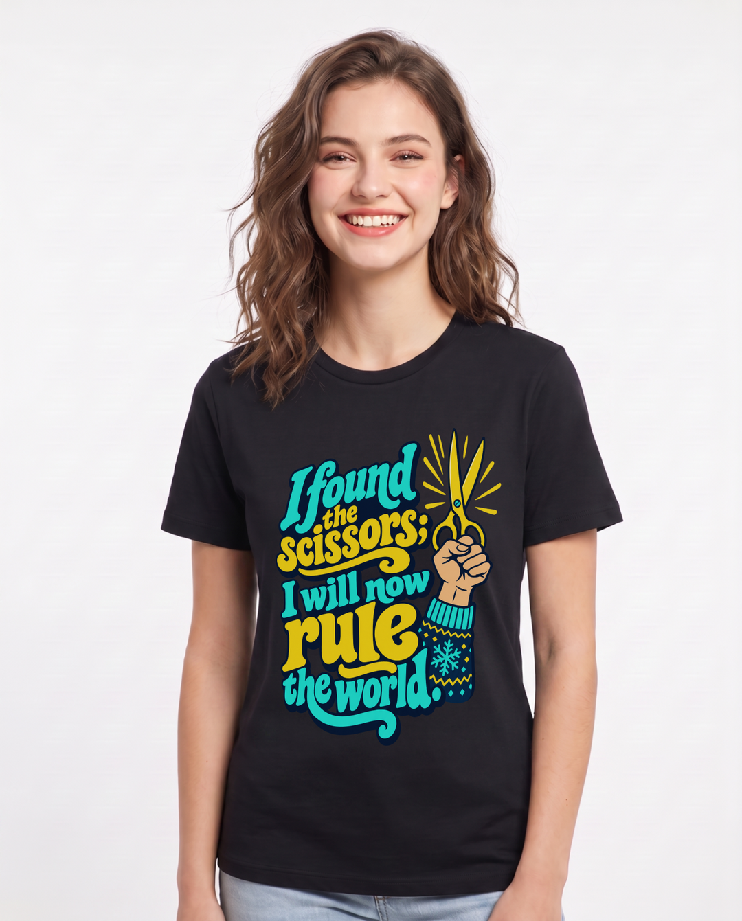Christmas Black T-Shirt for Women – Holiday Theme Graphic Tee product image 3
