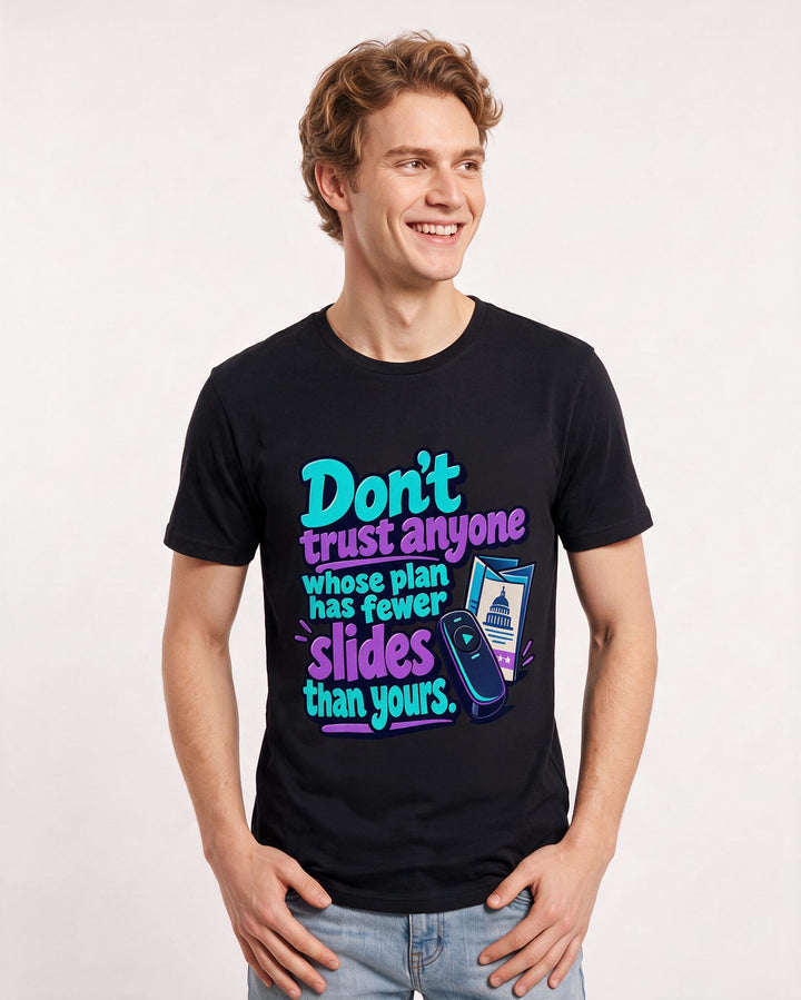 Political Statement Black T-Shirt for Men – Everyday Expression Graphic Tee product image 1