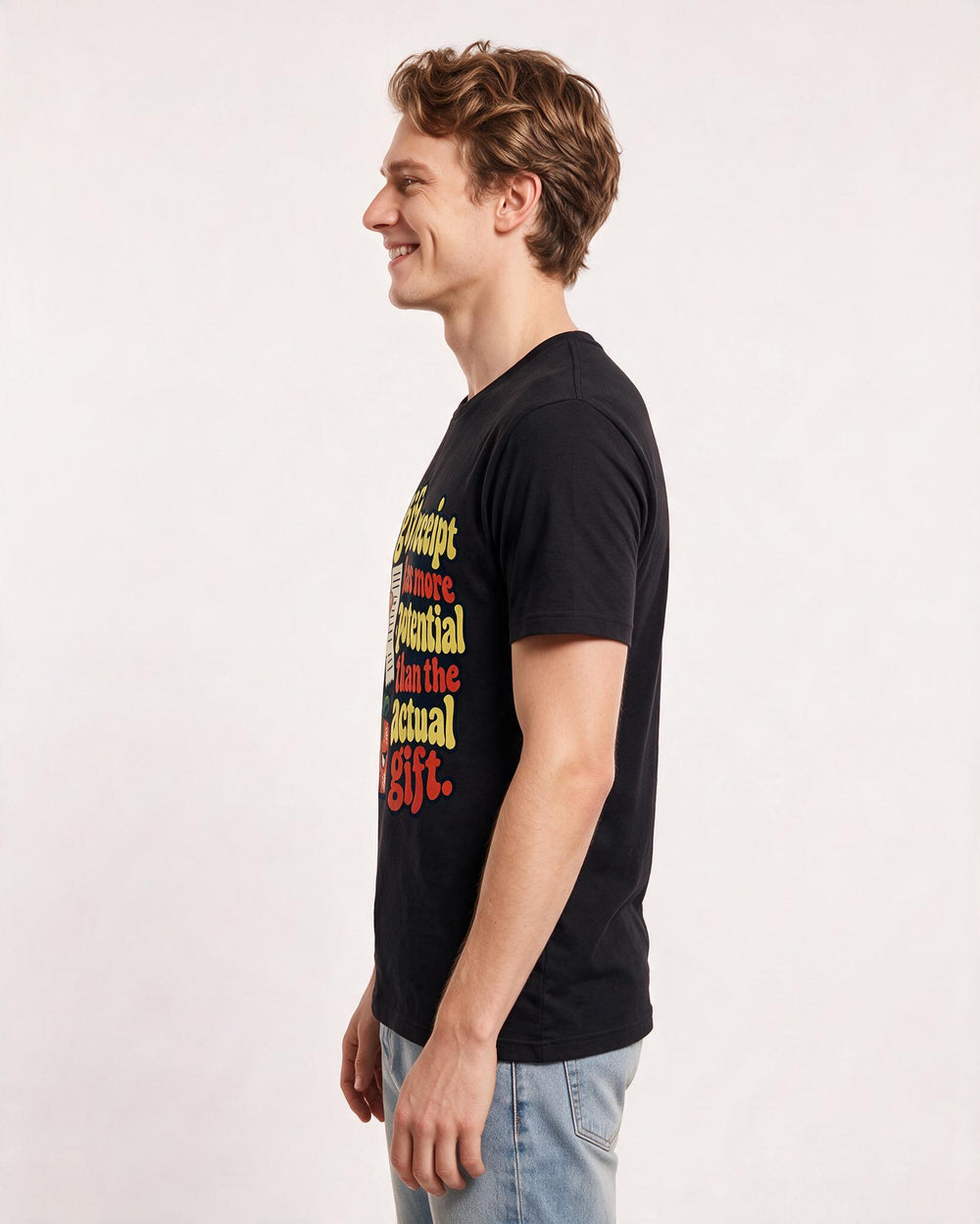 Christmas Black T-Shirt for Men – Holiday Theme Graphic Tee product image 2