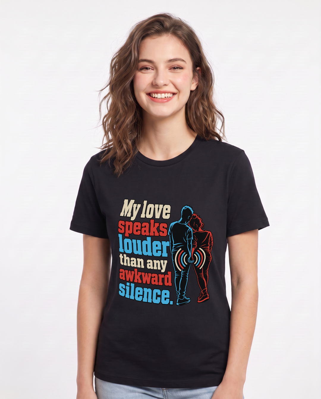 Pride Black T-Shirt for Women – Everyday Expression Graphic Tee product image 3