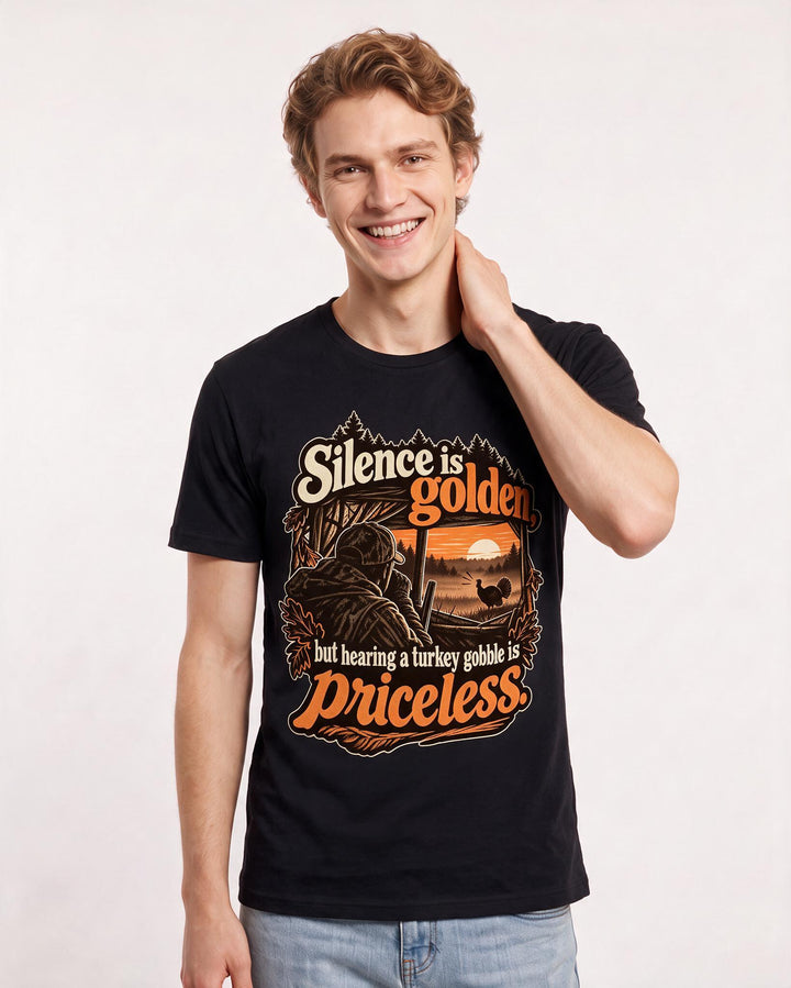 Hunting Black T-Shirt for Men – Everyday Expression Graphic Tee product image 1