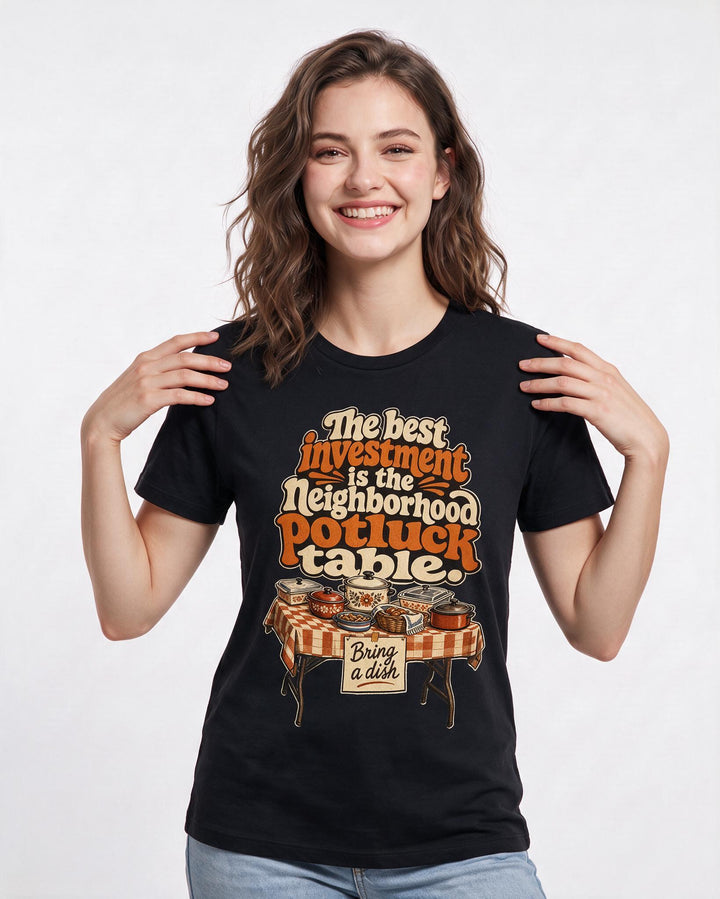 Patriotic Black T-Shirt for Women – Everyday Expression Graphic Tee product image 1