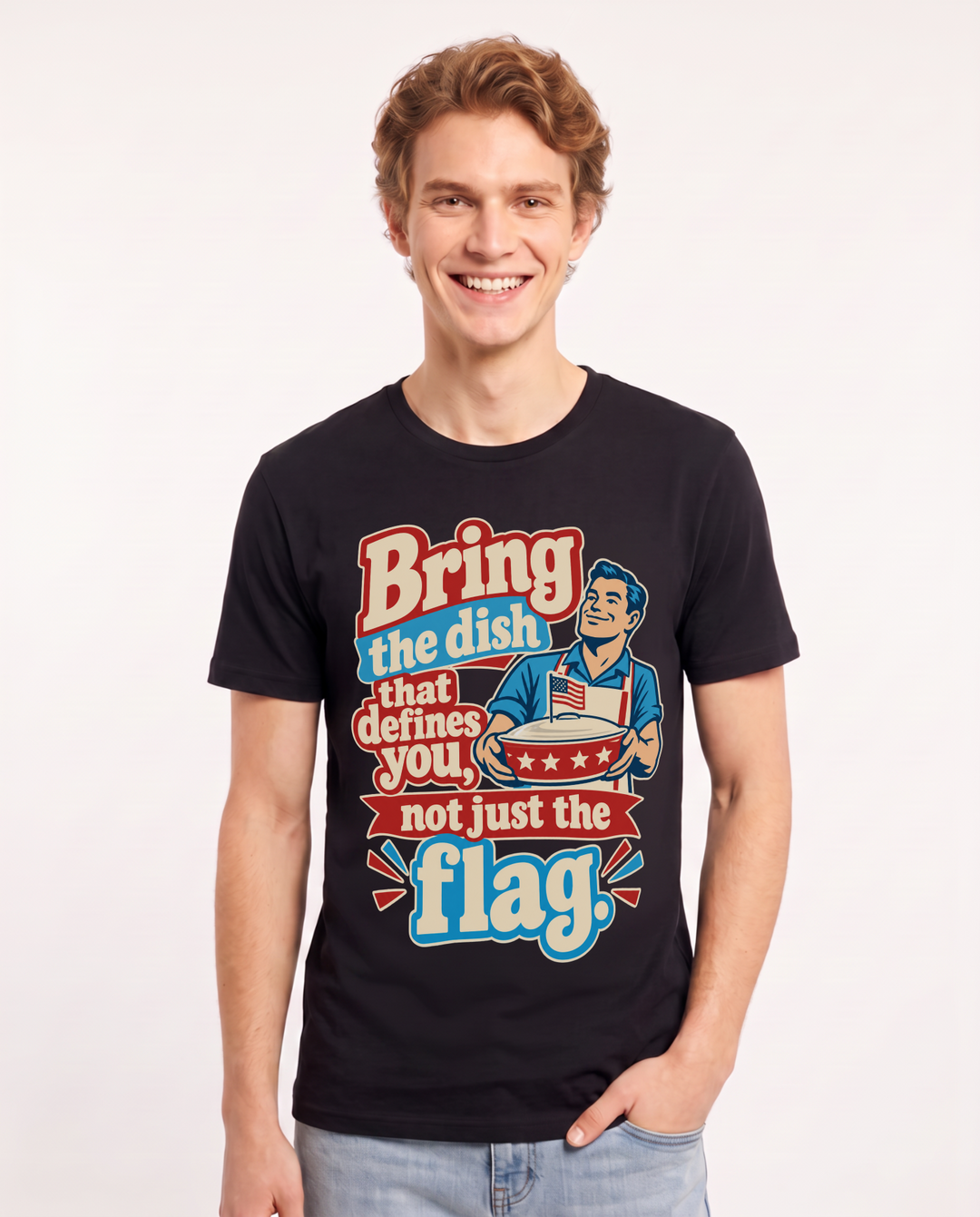 Patriotic Black T-Shirt for Men – Everyday Expression Graphic Tee product image 3
