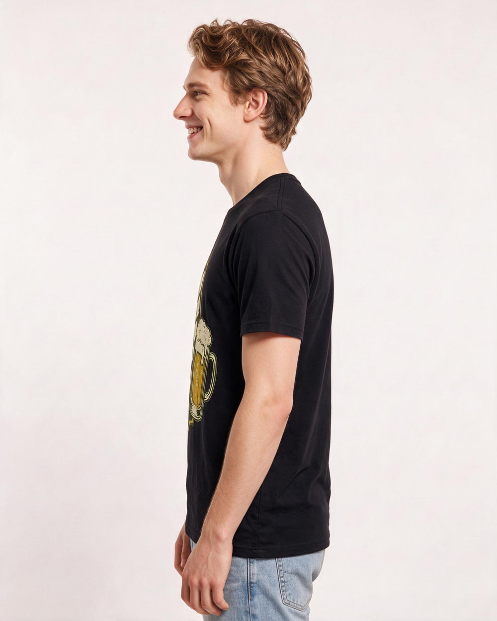 Funny Beer Men's Black T-Shirt - I'll have what the guy in my mirror product image 2