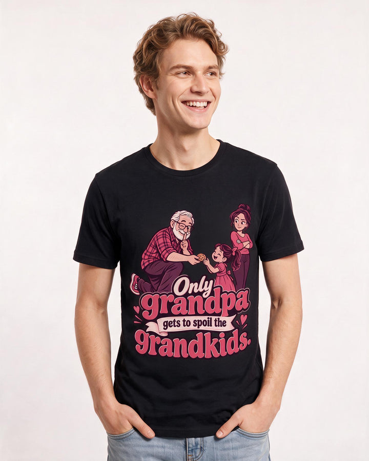 Grandpa Black T-Shirt for Men – Everyday Expression Graphic Tee product image 1
