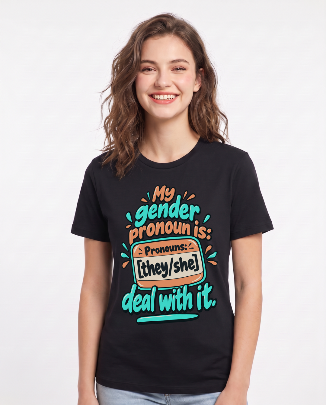 Pride Black T-Shirt for Women – Everyday Expression Graphic Tee product image 3