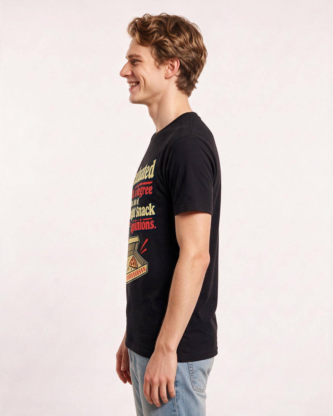 Graduation Black T-Shirt for Men – Everyday Expression Graphic Tee product image 2